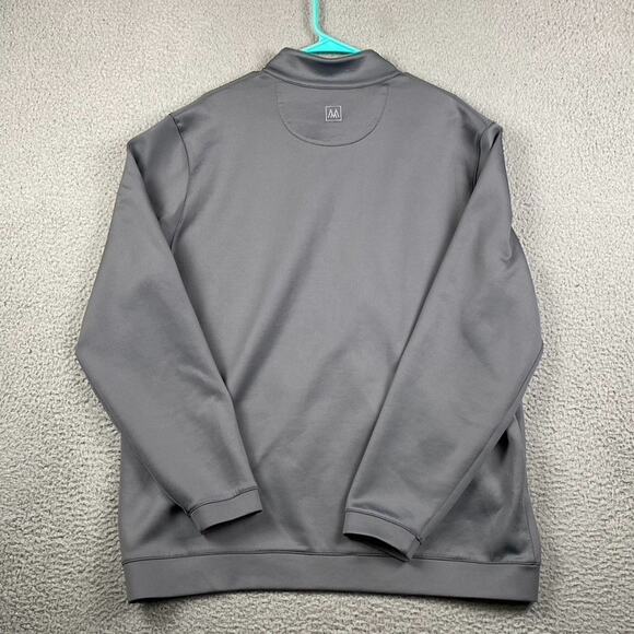 Mizzen + Main 1/4 Zip Pullover Sweater Men's 2XL Gray Performance Tech Causal - Picture 8 of 10